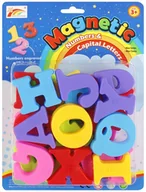 Zabawki interaktywne dla dzieci - Literki magnetyczne KOLOROWE MAGNESY - miniaturka - grafika 1