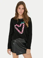 Swetry damskie - ONLY Sweter Xmas Shine 15355004 Czarny Regular Fit - miniaturka - grafika 1