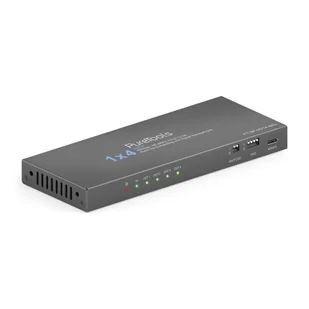 Purelink PureTools PT-SP-HD14-48G rozdzielacz 1x4 HDMI2.1 48 Gb/s 8K (60 Hz 4:2:0) 12 bit usuwanie zakłóceń audio i zarządzanie sygnałem - Inne akcesoria audio-wideo - miniaturka - grafika 1