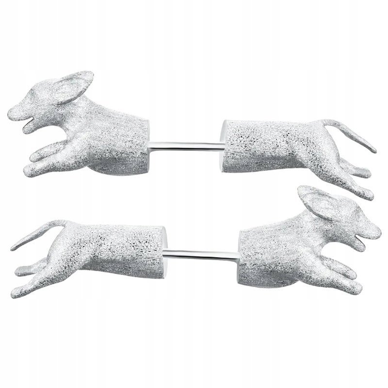 Kolczyki Srebrne Kolczyki Pieski Srebro 925 Kolczyki Trusky
