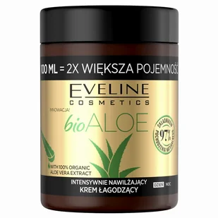 EVELINE Bio Aloe krem łagodzący intensywnie nawilżający 100ml - Kremy do twarzy - miniaturka - grafika 1