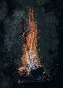 Plakat, Dark Souls - Bonfire, 61x91,5 cm - Plakaty - miniaturka - grafika 1