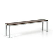 Wyposażenie sportowe i gimnastyczne - Ławka do szatni, siedzisko - laminat, długość 1500 mm, orzech - miniaturka - grafika 1