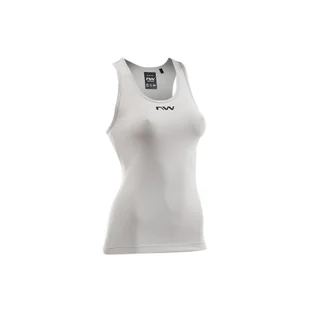 Koszulka rowerowa dla kobiet NORTHWAVE Essence Tank szary - Koszulki rowerowe - miniaturka - grafika 1