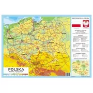 Podkładki na biurko - Podkładka na biurko Polska mapa fizyczna - miniaturka - grafika 1