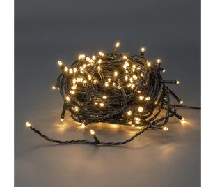 Nedis CLLS180- LED Zewnętrzny łańcuch bożonarodzeniowy 180xLED/7 funkcji 16,5m IP44 ciepła biel - Oświetlenie świąteczne - miniaturka - grafika 1
