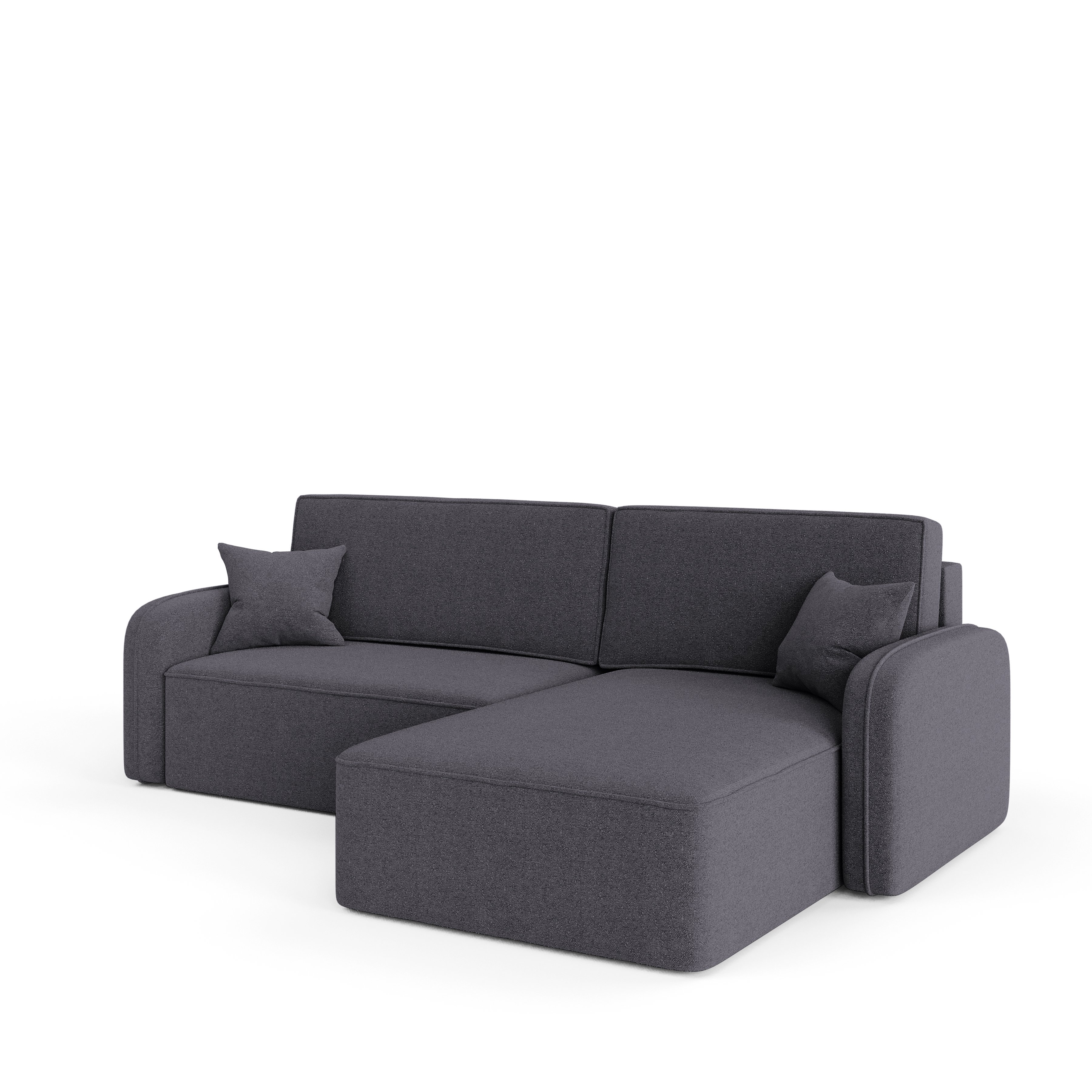 Narożnik Fado L - narożnik w kształcie litery L, z funkcją spania, pojemnik na pościel, mebel tapicerowany, PRAWY, Melody 5