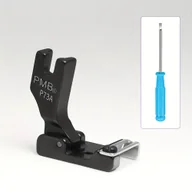 Pasmanteria - TEMU SHUYUSEWING P73A Czarna z Tytanowej Stali - Regulowany Przewodnik do Obrzeży i Koronek, Wielofunkcyjna do Precyzyjnego Ustawiania Tkanin, Trwała - miniaturka - grafika 1