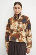 Bluzy damskie - The North Face bluza polarowa TNF Extreme Pile Pullover kolor beżowy wzorzysta NF0A88ZC4QO1 - miniaturka - grafika 1