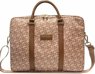 Torba LAPTOP 16" Guess GCube Stripes (GUCB15HGCFSEW) brązowe - Torby na laptopy - miniaturka - grafika 3
