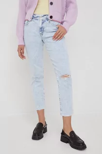 Spodnie damskie - Gap jeansy damskie medium waist - - grafika 1