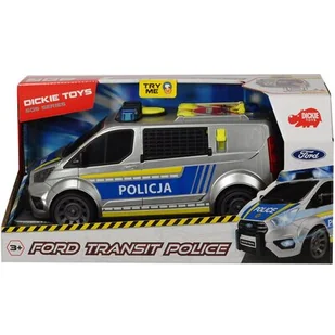 DICKIE SOS Ford Transit Policja 28cm DICKIE ZB-117829 - Masy plastyczne - miniaturka - grafika 1