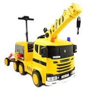 Pojazdy elektryczne dla dzieci - Olbrzymi Dźwig Na Akumulator Z Podestem Dla Rodzica , Pilot, Rączka/lbb211 - miniaturka - grafika 1
