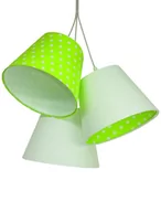 Lampy sufitowe - MacoDesing Lampa wisząca MACODESING Ella 070-076, 60 W, zielono-biała - miniaturka - grafika 1