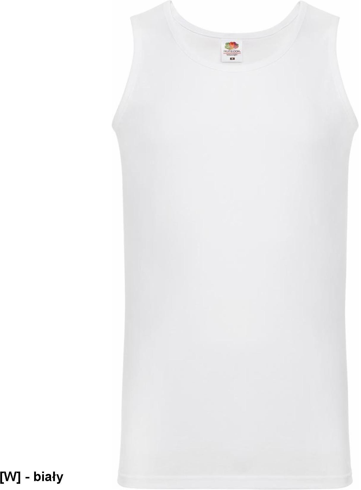 FOTL-610980 - Koszulka Athletic Vest bez rękawów, męska - biały M