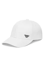 Czapki męskie - Emporio Armani Czapka z daszkiem EX000004 AF12603 U0011 Biały - miniaturka - grafika 1