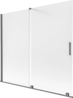 Parawany nawannowe - Mexen Velar parawan nawannowy 2-skrzydłowy rozsuwany 180 x 150 cm, szron, gun metal - 896-180-000-31-95 - miniaturka - grafika 1