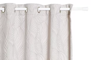 Zasłona TRAFE  beżowy, 140x260 , 100% poliester - Zasłony - miniaturka - grafika 1