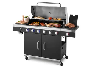 GRILLMEISTER Grill gazowy, 6 + 1 palników, 26,1 kW - Grille gazowe - miniaturka - grafika 1