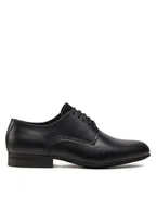 Półbuty męskie - Calvin Klein Półbuty Derby HM0HM01504 Czarny - miniaturka - grafika 1