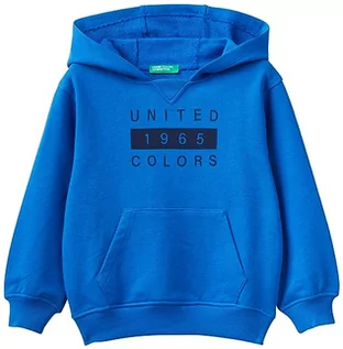 Bluzy i sweterki niemowlęce - United Colors of Benetton Bluza z kapturem dla dzieci i chłopców, Bluette 36u, 24 miesi?cy - grafika 1