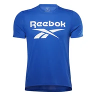 Koszulki męskie - Męska Koszulka REEBOK WOR SUP SS GRAPHIC TEE HG6375 – Niebieski - miniaturka - grafika 1