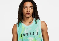 Koszulki męskie - Nike Air Jordan Jumpman Apparel Printed Jersey Sunset Pulse - miniaturka - grafika 1
