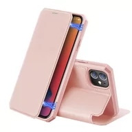 Etui i futerały do telefonów - Dux Ducis Skin X kabura etui pokrowiec z klapką iPhone 12 Pro / iPhone 12 różowy Różowy - miniaturka - grafika 1