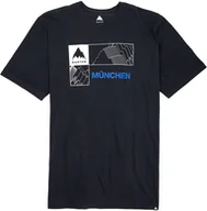 Koszulki męskie - t-shirt męski BURTON LOCAL TEE MUNCHEN True Black - miniaturka - grafika 1