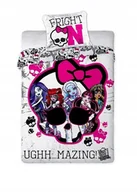 Pościel dla dzieci - pościel dziecięca bawełniana 160x200 Monster High Lalki Dwustronna biała - miniaturka - grafika 1