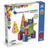 Klocki - Klocki magnetyczne Combo microMAGS 62 elementów Magna Tiles - miniaturka - grafika 1