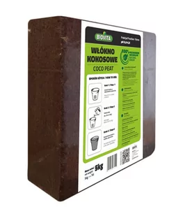 Włókno kokosowe do kwiatów podłoże do terrarium 10 mm 5 kg 70l - Ziemia ogrodowa - miniaturka - grafika 1