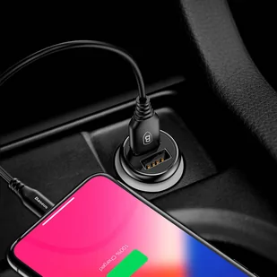 Baseus Gentleman uniwersalna ładowarka samochodowa 2x USB 4.8A czarny (CCALL-GB01) - Ładowarki samochodowe - miniaturka - grafika 9
