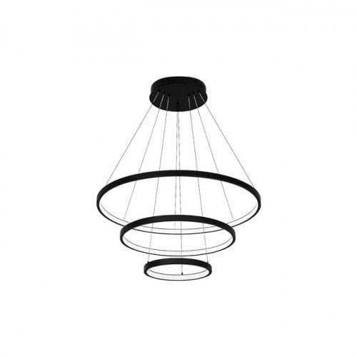 Żyrandol LED Coma 20/40/60cm 77W czarny