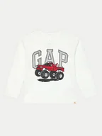 Bluzki damskie - Gap Bluzka 628509-01 Biały Regular Fit - miniaturka - grafika 1