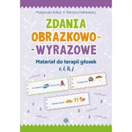 Materiały pomocnicze dla nauczycieli - Zdania obrazkowo-wyrazowe. Materiał do terapii głosek r, l, li, j - miniaturka - grafika 1