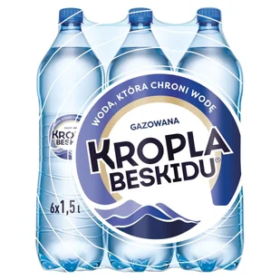 Kropla beskidu woda mineralna gazowana 6 x 1,5l - Woda - miniaturka - grafika 1