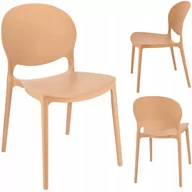 Fotele i krzesła ogrodowe - KRZESŁO ogrodowe na taras do kuchni jadalni NOWOCZESNE plastikowe - miniaturka - grafika 1