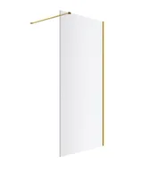 Kabiny prysznicowe - Kabina prysznicowa Excellent Vidoq 90x200 walk-in złoty szczotkowany transparentne KAEX.1506.1200.LP.GB - miniaturka - grafika 1