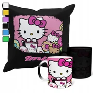 Gadżety dla niej i dla niego - ZESTAW KUBEK MAGICZNY ZMIENIAJĄCY KOLOR + POSZEWKA HELLO KITTY + IMIĘ - miniaturka - grafika 1