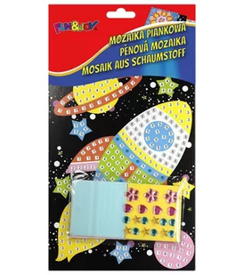 mozaika piankowa rakieta - Zabawki kreatywne - miniaturka - grafika 1