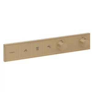 HANSGROHE 15381140 RainSelect Bateria termostatyczna do 3 odbiorników, podtynkowa, element zewnętrzny Brąz Szczotkowany - Baterie podtynkowe - miniaturka - grafika 1