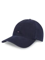 Czapki damskie - Tommy Hilfiger Czapka z daszkiem Essential Flag Soft Cap AW0AW17131 Granatowy - miniaturka - grafika 1