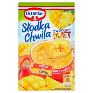 Dr. Oetker Dr Oetker DR OETKER SŁODKA CHWILA OWOCOWY DUET MANGO & ANANAS KISIEL Z KAWAŁKAMI OWOCÓW 32 G zakupy dla domu i biura! 51345569 - Batoniki - miniaturka - grafika 1