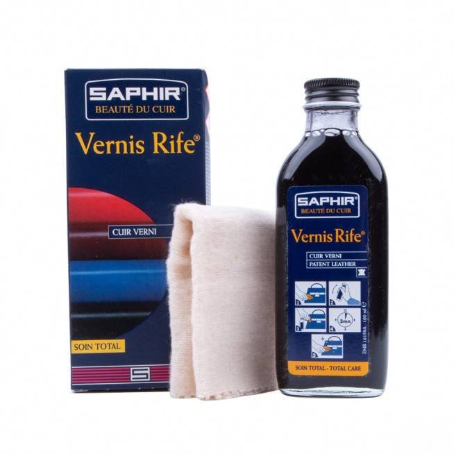 Vernis Rife Do Skór Lakierowanych Saphir 100 Ml Czarny 01