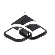 Lampy sufitowe - Lampa wisząca, materiał akryl, nowoczesny design, czarny C, zimny biały - miniaturka - grafika 1