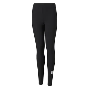 Dziecięce Legginsy PUMA ESS LOGO LEGGINGS G PUMA BLACK 58703501 – Czarny - Legginsy - miniaturka - grafika 1