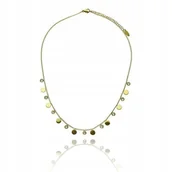 Naszyjniki - Naszyjnik Pozłacany Stal Szlachetna Z Blaszkami - miniaturka - grafika 1