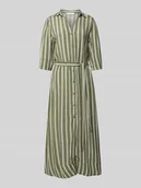 Sukienki - Długa sukienka mini z lejącej czystej wiskozy model ‘FLORA’ - miniaturka - grafika 1