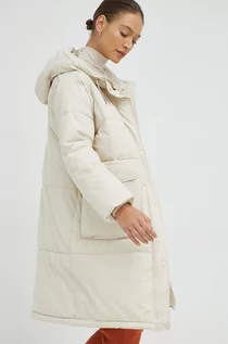 Kurtki damskie - Vero Moda kurtka damska kolor beżowy zimowa oversize - grafika 1